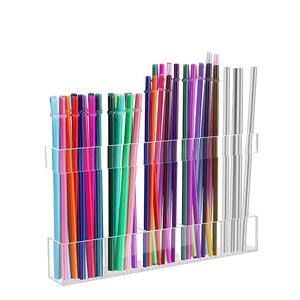 Support <span class=keywords><strong>de</strong></span> paille pour <span class=keywords><strong>porte</strong></span> d'armoire, organisateur <span class=keywords><strong>de</strong></span> paille réutilisable en acrylique avec <span class=keywords><strong>adhésif</strong></span> double face idéal pour les armoires <span class=keywords><strong>de</strong></span> comptoirs <span class=keywords><strong>de</strong></span> <span class=keywords><strong>cuisine</strong></span> - Product Image 1