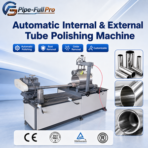 Pulidora Automática de Tubos Internos y Externos, Máquina para Pulir Tubos, Equipo para Eliminar Óxido de Tubos Redondos de Acero Inoxidable - Product Image 1