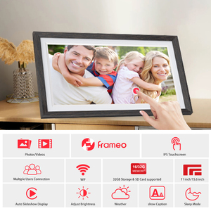 Frameo 15.6 pollici cornice digitale con Touch Screen MP3 Clock Wi-Fi riproduzione Video gratis-condividere <span class=keywords><strong>foto</strong></span> e Video MP4 - Product Image 3