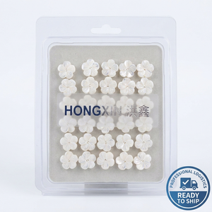 Perle di Madreperla Naturale Pronte per la Spedizione, Fiore di Conchiglia Bianco Naturale 6mm 8mm 10mm, per Orecchini e Creazione di Gioielli da Sposa, Vendita all'Ingrosso, Spedizione Rapida - Product Image 6