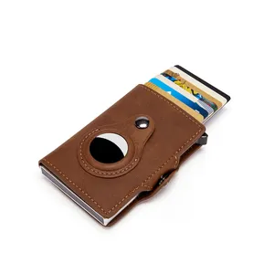 Hazır stok engelleme kartvizit kılıfı PU deri Pop UP çok renkler ile kredi kartı cüzdanı tutucu