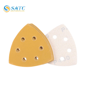 Mỹ Chứng Khoán địa phương Tàu trong 24h miễn phí vận chuyển USA 48pcs 60-320 Grit dao động đa-công cụ chà nhám miếng móc Vòng tam giác giấy nhám - Product Image 1