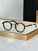 Gafas de Montura Redonda Pequeña de Moda Vintage de Alta Calidad para Mujer, Gafas Ópticas de Metal Estilo Punk para Hombre con Protección Anti-Luz Azul