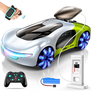 Voiture RC professionnelle 2026 pour drift <span class=keywords><strong>avec</strong></span> station de charge de simulation, rotation à 360°, synchronisation musicale, <span class=keywords><strong>LED</strong></span>, télécommande et fonction de pulvérisation pour cascades - Product Image 1