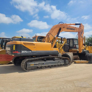 รถขุดไฮดรอลิกแบบตีนตะขาบ Hyundai 305LC-9T มือสอง น้ำหนัก 30.5 ตัน เครื่องยนต์ Cummins เกียร์ มอเตอร์ ประสิทธิภาพเชื่อถือได้ สำหรับงานดิน - Product Image 2
