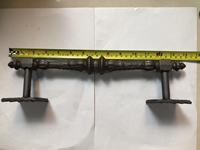 Poignée de porte de grange en fonte robuste de 14 "noir blanc or poignées de porte italiennes de luxe de garage extérieur de porte vintage rustique