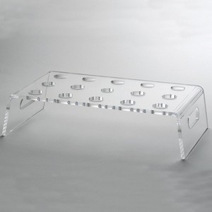 Plateau de service Champagne en acrylique, pour flûtes à Champagne avec poignées, 15 tasses, plateau de service en acrylique, pour les restaurants, les hôtels - Product Image 1