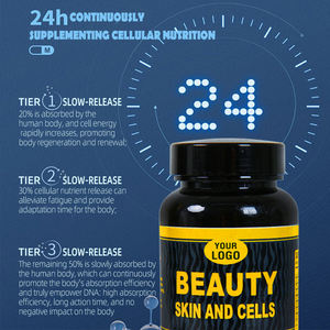 Cápsulas Veganas Antienvejecimiento de Primera Calidad, 2500 mg, Esenciales para la Reparación de la Piel y el Brillo de la Complexión - Product Image 3