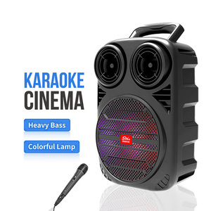 Zqs6162 Zqs6163 Parlante Hộp Loa Karaoke Microphone LED Ánh Sáng Loa Siêu Trầm Mini Caixa De Som profissional Bluetooth Loa - Product Image 1