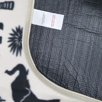 Tapis de pique-nique en coton et lin personnalisé, imperméable, durable, écologique, pliable, léger, pour le camping en plein air, la plage, les voyages