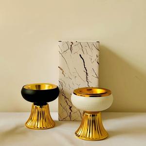 Brûleurs d'encens de style oriental ajourés, chandeliers en <span class=keywords><strong>fer</strong></span> forgé électroplaqué, artisanat métallique, vente en gros - Product Image 4