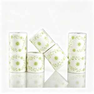 Papier toilette 3 plis ultra doux, très absorbant, 100% pâte de bois vierge, écologique, jetable - Product Image 3
