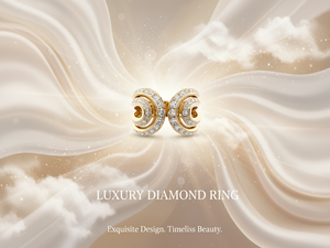 FirstMadam Au750 18K pure gold Laboratory diamond <b>stacking</b> <b>Ring</b> Women's <b>Ring</b> engagement <b>Ring</b> - Product Image 6