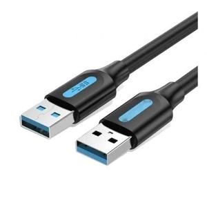 Cable USB 3.0 de 5 Gbps Macho a Macho, 50 cm, Negro - Ideal para Transferencia de Datos y Conexión de Dispositivos. - Product Image 1