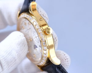 Montre de luxe de haute qualité Pateks Philippes pour homme, nouveau modèle avec bracelet en cuir, boîtier en métal, cadran en cristal saphir - Product Image 5