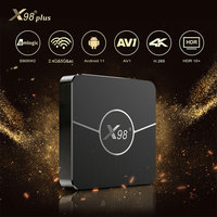 Alibaba mejor vender firmwar titula almogic s905w2 x98 más w2 2gb 16gb 4gb 32gb tvbox 4K UHD android 11 Caja de tv