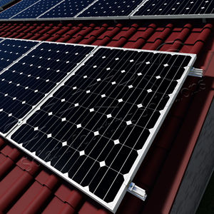 Haute qualité 6000 série aluminium Extrusion anodisé profils tuile toit système de montage solaire CNC coupe personnalisable carrelage crochet Kit - Product Image 1