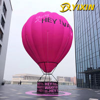 Ballon gonflable géant à montage rapide, modèle ballon à air chaud, toutes couleurs, 10ft 12ft 14ft 16ft, pour pelouse urbaine