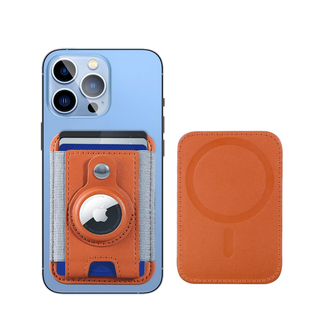 PU Open Short Magnetic Phone Wallet Stand with Card Holder and for Holder for iPhone 12-15