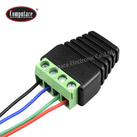 Adaptateur de borne banane en laiton plaqué or 4,0 mm, 15A 30V CC, boîtier en cuivre, gamme de fils 24-14 AWG, 1P Femelle, Vente en gros