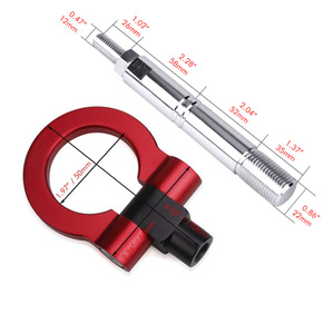 Gancho de Remolque Delantero de Aleación de Aluminio para Toyota Avanza, Gancho de Remolque de Carreras Tipo Redondo con Tornillos de Fijación - Product Image 3