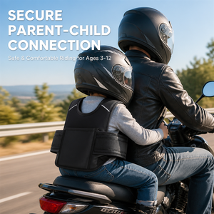 Harnais de sécurité moto pour enfant avec bandes réfléchissantes, sac de transport et gilet de sécurité pour tout-petit - Product Image 2
