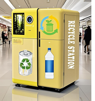 Grande machine de vente inversée intelligente avec SDK pour le recyclage des bouteilles en verre et des canettes en plastique, gestion basée sur le cloud, écran tactile de 49 pouces