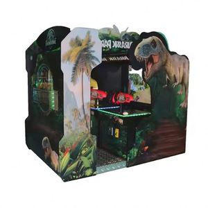 Machine de jeu de tir sur cible électronique Dinosaure, 2 joueurs, d'intérieur, à monnayeur, 450W, en métal/plastique/acrylique - Product Image 4