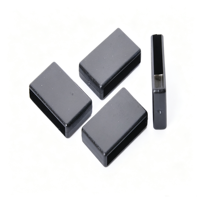 Attaches de sangle rectangulaires en plastique, boucles de fixation creuses noires mates pour la fixation des sangles de sac à dos