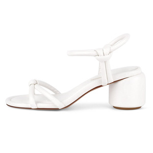 Zapatos de Tacón Medio Redondo para Mujer, Talla Grande 46, Sandalias con Tiras Cruzadas, Punta Abierta, para Pies Anchos, Ideales para Oficina - Product Image 3