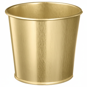 Handcrafted Gold Plated Finish Glossy <b>Metal</b> Planters <b>Basket</b> Design for Home & Garden Decoration Simple Design at Eco-Friendly - Product Image 1