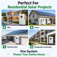 Système de stockage d'énergie solaire tout-en-un 12 kW 32 kWh LiFePO4 avec onduleur hybride double MPPT, UPS, surveillance Wi-Fi et onde sinusoïdale pure pour la maison
