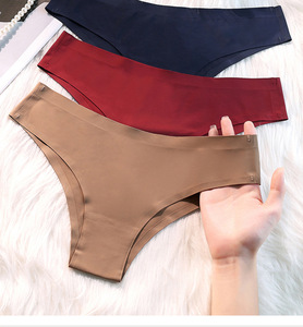 Braguitas de seda helada al por mayor para mujer, ultrafinas, brillantes, suaves y cómodas, ropa interior femenina, lencería sexy - Product Image 2