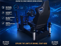 Cockpit de simulation de course modulaire en aluminium anodisé 6063-T5 40160 personnalisé, prêt pour transmission directe, pour simulateur VR commercial
