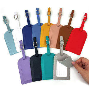 Etichette per Valigie Personalizzate in Ecopelle di Lusso, Targhette per Bagagli in PU alla Moda ed Ecologiche - Product Image 1