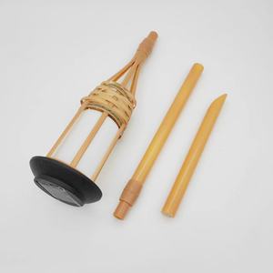 Năng lượng mặt trời dẫn Ngọn Đuốc Đèn bãi cỏ vườn biệt thự ngoài trời không thấm nước phát sáng tre Ngọn Đuốc Đèn vườn mặt đất chèn ngọn lửa đèn - Product Image 5