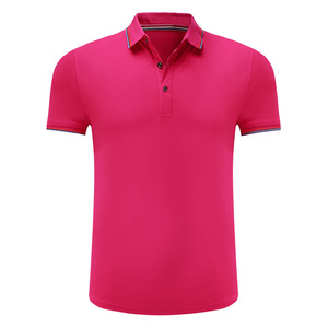 Vente en gros de T-shirts de haute qualité Impression de logo personnalisé Uniformes brodés T-shirts de golf réguliers Polos en coton pour hommes - Product Image 4