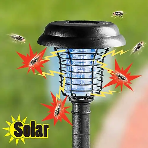 2 in 1 LED Schädlings bekämpfung UV-Lampe Solar Insect <span class=keywords><strong>Bug</strong></span> Zapper Solar Moskito Killer Light