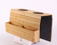 Pliable bambou en bois canapé accoudoir plateau Table pliable canapé bras collations boissons plateaux de service pour salon maison