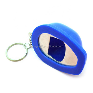 Biểu tượng tùy chỉnh in dễ thương cap Opener Keychain mũ an toàn Mũ bảo hiểm mở chai với vòng chìa khóa - Product Image 2