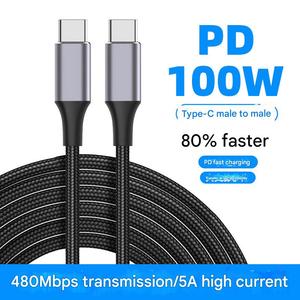 1M nylon bện USB Type-C sạc cáp dữ liệu chất lượng cao 5A 100W PD - Product Image 2