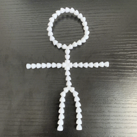 Squelette articulé mobile pour figurine, modèle de corps entier, membres et articulations souples pour la fabrication de peluches et d'artisanat DIY