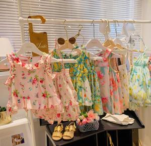 Ensemble T-shirt et short en coton unisexe pour l'été, 2 pièces, pour garçons et filles, vêtements pour enfants, délai de livraison d'échantillon de 7 jours - Product Image 5