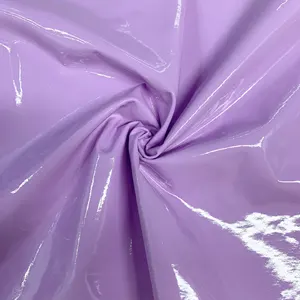 4 Way Stretch Fabric No MOQ 46 Available Colours 4 Way Stretch Shiny Vinyl Fabric For Dance Wear