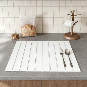 Tapis de cuisine en pierre de diatomite absorbants, antidérapants et à séchage rapide, tapis de séchage de la vaisselle en terre de diatomée personnalisés pour la cuisine - Product Image 5