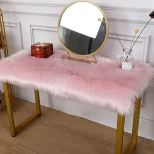 Atmosphere Decor Desktop Dressing Plush Cover Wool Table Decorative Cover Mat