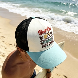 Custom Trucker <b>Hat</b> Mesh Sports Cap 3D Embroidery Daily Vitality Cap Breathable Mesh Back Adjustable Fit for <b>Summer</b> Outdoor - Product Image 6