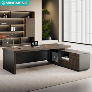 Bureau de direction haut de gamme, style moderne et épuré, luxe léger, bureau de PDG, ensemble bureau et chaise de bureau - Product Image 5