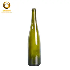 Hohe Qualität 75cl grüne Korken Stopper Wasser Glas Wein Glasflasche für Rotwein