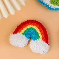 JP sous-verres faits à la main point de croix crochet poinçon aiguille démarreur Kits de broderie pour débutant